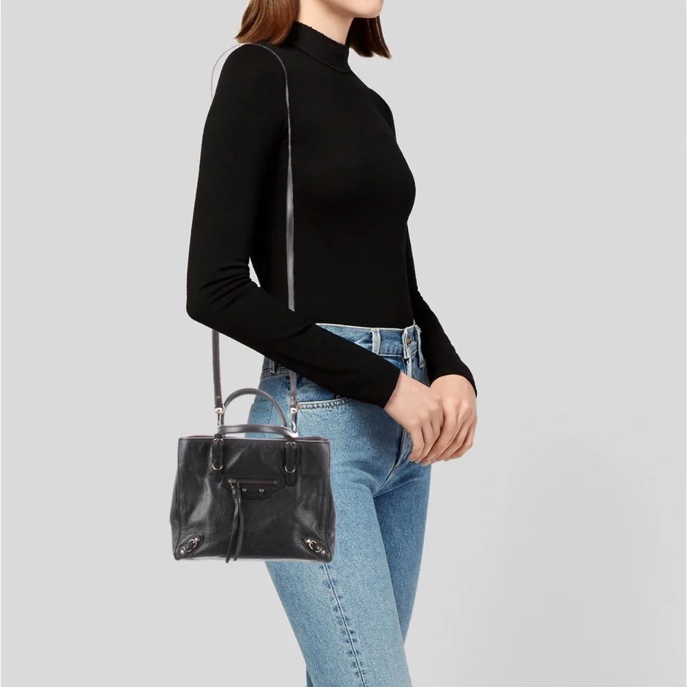 Balenciaga Black Papier Mini A4 Tote - Picture 3 of 10